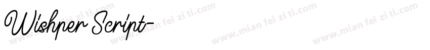 Wishper Script字体转换